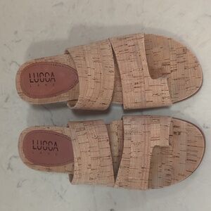 Lucca Lane Cork Wedge Sandal